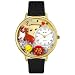 Whimsical Watches Unisex Corgi Black Skin Leather Watch #G0130029