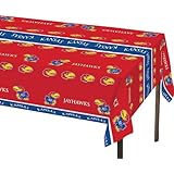 Creative Converting Kansas Jayhawks Plastic Banquet Table Cover