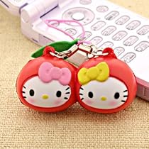 Sanrio Hello Kitty as Fresh Fruit Ball Cell Phone Strap (Cherry) --Japanese Import! ***Free Domestic Shipping for This Item!***