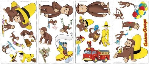 Curious George Wall Applique - 11.5X5.75"