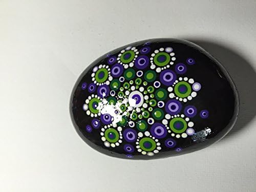 Hand Painted Mandala Stone #78