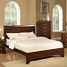 California King Low Profile Sleigh Bed in Cappuccino