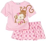 Baby-works Baby-Girls Infant Pink Short Set, Pink, 12 Months