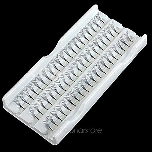 2014 new Makeup Women 60 pcs Individual Black False Eyelash Cluster Eye Lashes Extension Tray