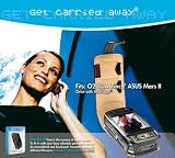 Krusell 75315 O2 XDA Zinc / Asus Mars II Leather Case Orbit with Swivel Clip (Black / Beige)