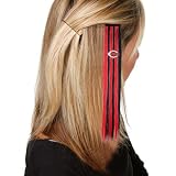 MLB Cincinnati Reds Ladies Black-Red Sports Extension Hair Clips