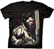 X-Men Wolverine Blood and Steel Claw Black T-shirt Tee