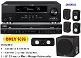 Yamaha RX-V465BL 525 Watt 5-Channel Home Theater Receiver With – - – - – - Yamaha DVD-C961BL 5-Disc DVD-Audio / Super Audio CD Changer And – - – - – Yamaha NS-SP1800BL 5.1-Channel Home Theater Speaker Package