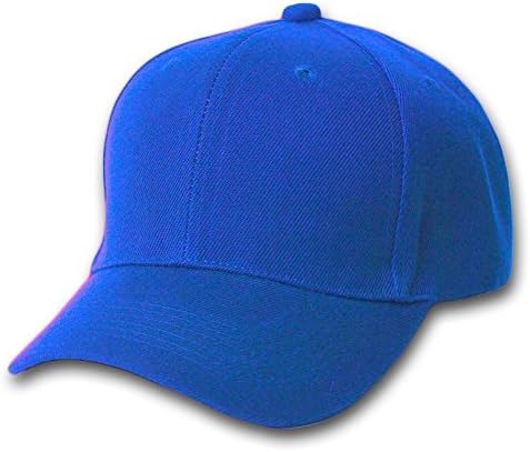 Armourate Plain Baseball Cap Blank Hat Solid Color Velcro Adjustable