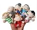 Image of Family Finger Puppets - People Includes Mom, Dad, Grandpa, Grandma, Brother, Sister