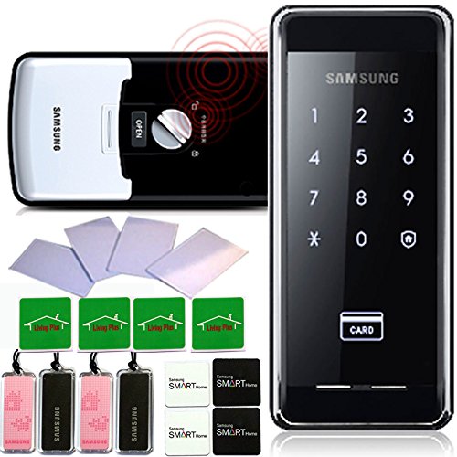 SAMSUNG SHS-2920 digital door lock keyless touchpad security EZON + 4pcs of RFID Cards + 4pcs of Key Tags + 4pcs of Sticky Key Tags