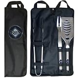MLB Tampa Bay Rays Stainless Steel BBQ Set with Bag