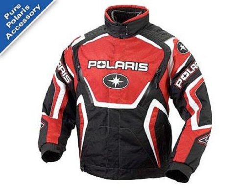 Polaris Mens FXR Titan Cold Stop Red Jacket. OEM. Removable Thermal Flex Liner. 2862021