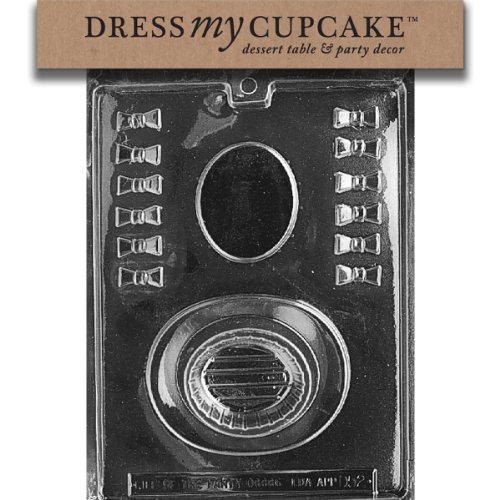 Dress My Cupcake DMCD052 Chocolate Candy Mold, Top Hat Pour Box