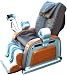 Repose R700 Massage Chair in Black or Brown Leather with Foot and Leg massage and MP3 Player - R700