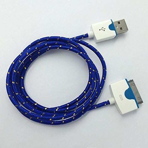 Cable USB Charger Sync Cord 10 Feet for Iphone 4 4s(Blue)