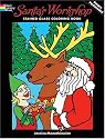 Santa's Workshop Stained Glass Coloring Book (Dover Coloring Book)
