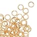 4mm 21 Gauge Open Jump Rings 22K Gold Plated (100)