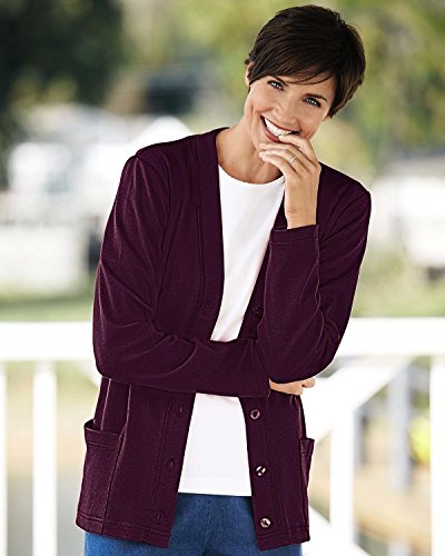 UltraSofts by National UltraSofts Button-Front Knit Cardigan