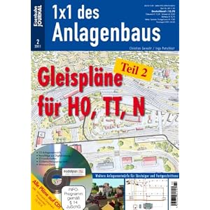 Gleispläne für H0, TT, N – Teil 2 – Eisenbahn Journal 1 x 1 des Anlagenbaus 2-2011 [Broschiert]