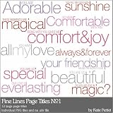 Photoshop Brushes - Fine Lines Page Titles No. 01 Brushes and Stamps