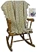 Handmade Organic Cotton Baby Receiving Blanket for Keepsake - Natural Oatmeal V (Wide Border, 100% Crocheted By Hand)