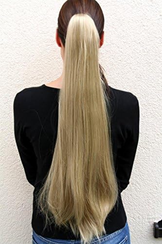 HI GIRL New Fashion Synthesis Women Straight Cosplay Party Surper Long Hairpiece ponytail costume Wig Wigs #4