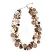 Mother of Pearl, Coconut, Glass Brown Multistrand 