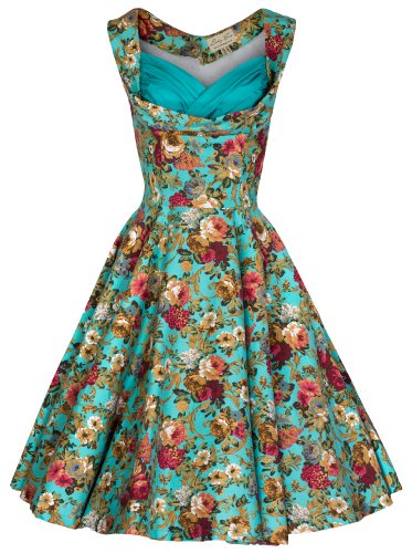 Lindy Bop Women's 'Ophelia' Vintage 1950's Garden Party Picnic Dress