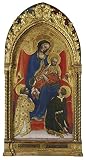 Oil Painting 'Gentile Da Fabriano - Madonna And Child, With Saints Lawrence And Julian, 1423-25' 8 x 15 inch / 20 x 38 cm , on High Definition HD canvas prints, Game Room, Garage And Kitchen decor