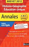 Histoire-Géographie Education civique : Sujets corrigés