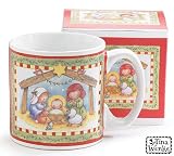 Whimsical Nativity/Manger Christmas Mug By Artist Tina Wenke Gift Boxed