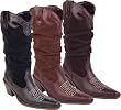Bearpaw Womens Suede/Leather Cowgirl Boot - Style 636 Dakota