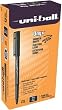 uni-ball Onyx Stick Micro Point Roller Ball Pens, 12 Black Ink Pens(60040)