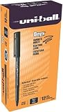 View Details for uni-ball Onyx Stick Micro Point Roller Ball Pens, 12 Black Ink Pens(60040)