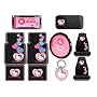 Hello Kitty Sanrio Hearts Design 10pc Auto Accories Combo Set - Front & Rear Floor Mats, Seat Covers, Steering Wheel Cover, CD Visor Organizer, License Plate Frame & Keychain