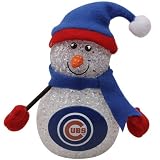 MLB Chicago Cubs 4'' Light-Up Tabletop Snowman