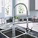 Lightinthebox Deck Mount Kitchen Sink Faucet Chrome Tall Curve Spout Bar Faucets Single Hole Basin Faucets with Pull Out Sprayer 360-degree Rotatable Swivel Mixer Taps Pull-Down Spray Ceramic Valve