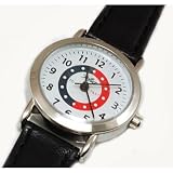 Reflex Childrens Time Teacher Black Strap Chrome Case Watch