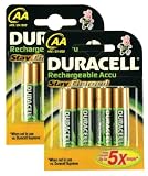 Duracell Rechargeable Accu StayCharged 2000 mAh AA Batteries - 8-Pack