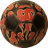 sunflex Gummiball RUBBER SOCCER, schwarz-gelb-rot, 99106