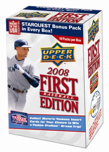 Upper Deck 2008 First Edition Baseball Trading Cards - Blaster Box