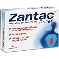 Zantac 75 Heartburn Relief Tablets 75mg - Pack of 6