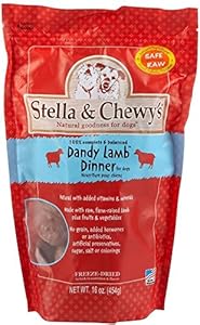 Stella & Chewy's Freeze Dried Dandy Lamb Dinner Patties for Dogs, 15 Ounce Stella & Chewy's Freeze Dried Dandy Lamb Dinner Patties for Dogs, 15 Ounce