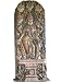 Antique Temple Sculpture Ashtalaksmi Standing Lakshmi Holding Lotus Flowers Wood Carving Sculpture 9 Ft