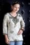 White Brasso Printed Kurti / Tunic / Women's Top