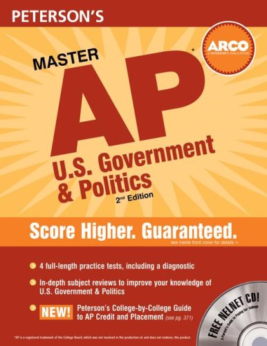 Master The Ap Government And Politics 2e (peterson's Ap U. S. Government & Politics)