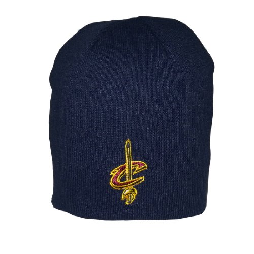 Adult NBA Cleveland Cavaliers Warm Ski & Skate Beanie / Winter Hat - One Size Fits All - Dark Blue