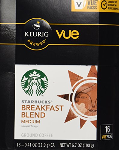 32 Count - Starbucks Breakfast Blend Coffee Vue Cup For Keurig Vue Brewers