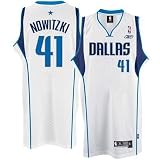 Dirk Nowitzki Jersey adidas White Swingman #41 Dallas